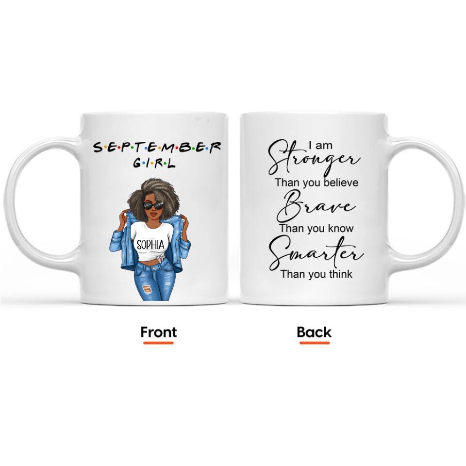 September Birthday Mug, Custom Birthday Mug, Queens are Born In September, September Birthday Mug For Woman, September Birthday Gifts