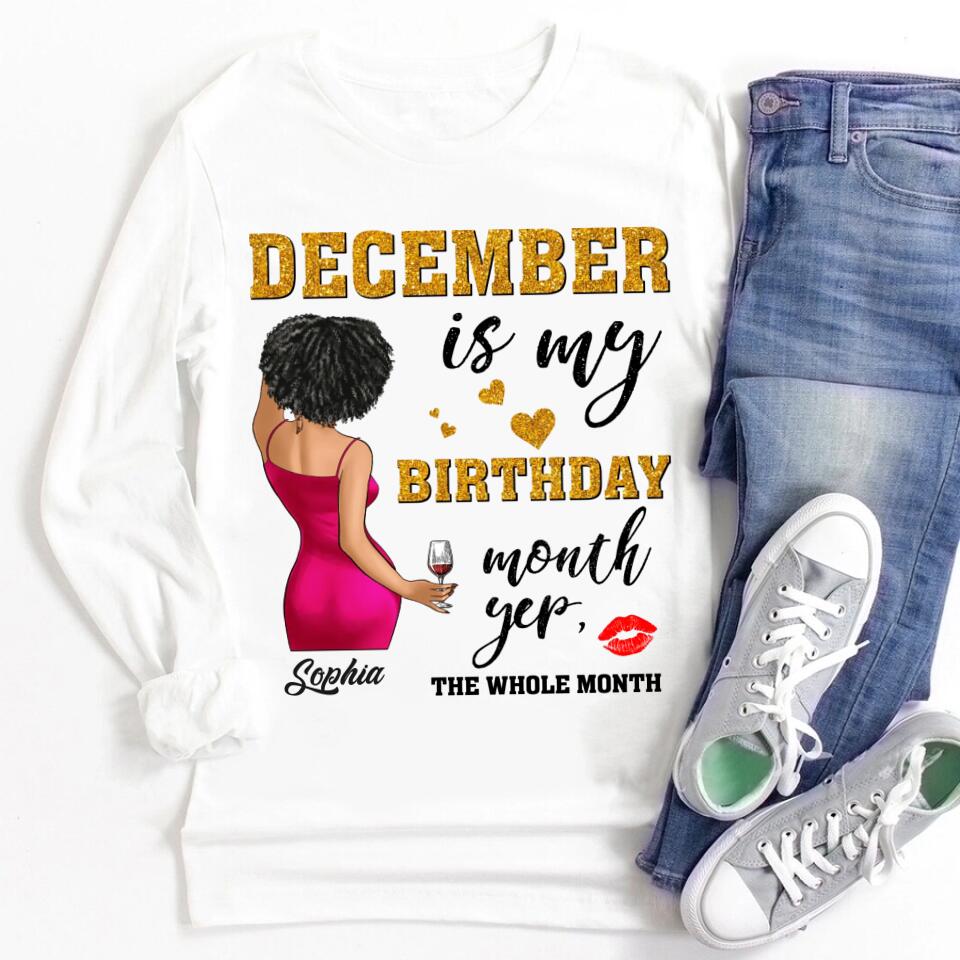 December Birthday Shirt, Custom Birthday Shirt, Queens Are Born In December, December Birthday Shirts For Woman, December Birthday Gifts