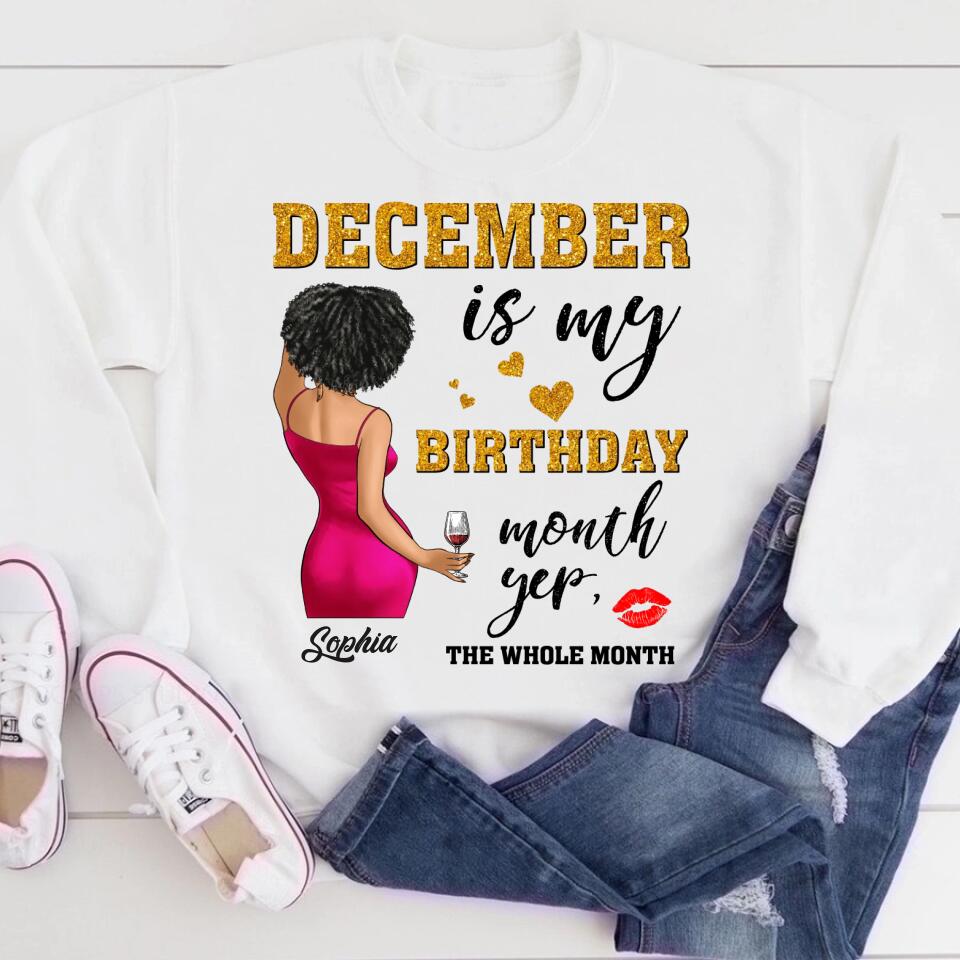 December Birthday Shirt, Custom Birthday Shirt, Queens Are Born In December, December Birthday Shirts For Woman, December Birthday Gifts