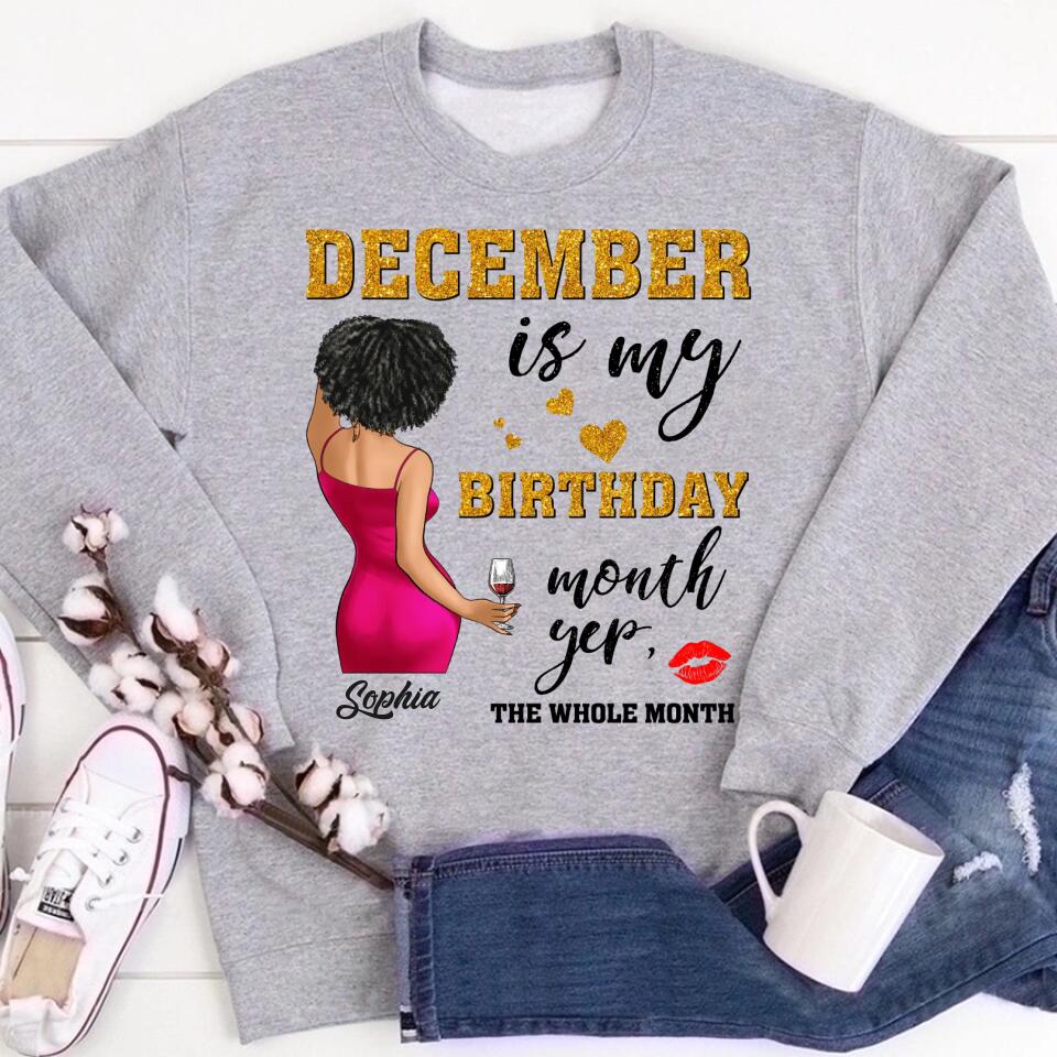 December Birthday Shirt, Custom Birthday Shirt, Queens Are Born In December, December Birthday Shirts For Woman, December Birthday Gifts
