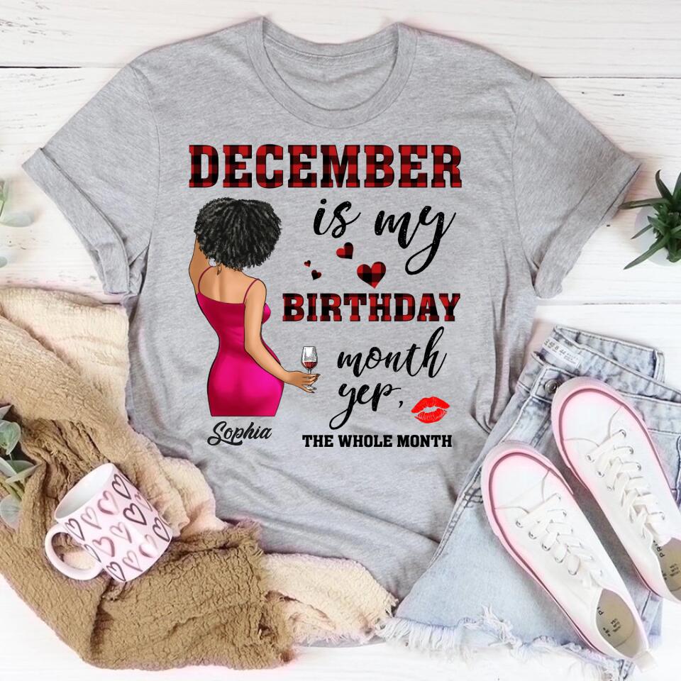 December Birthday Shirt, Custom Birthday Shirt, Queens Are Born In December, December Birthday Shirts For Woman, December Birthday Gifts