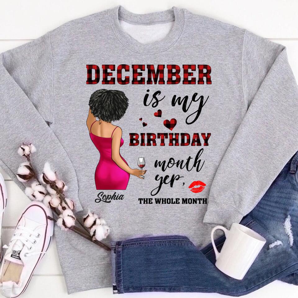 December Birthday Shirt, Custom Birthday Shirt, Queens Are Born In December, December Birthday Shirts For Woman, December Birthday Gifts