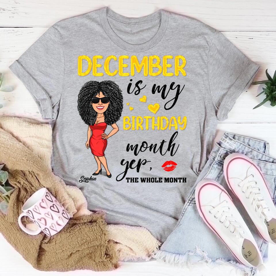 December Birthday Shirt, Custom Birthday Shirt, Queens Are Born In December, December Birthday Shirts For Woman, December Birthday Gifts