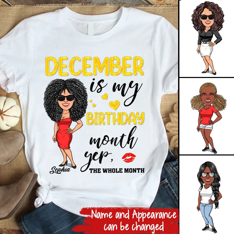 December Birthday Shirt, Custom Birthday Shirt, Queens Are Born In December, December Birthday Shirts For Woman, December Birthday Gifts