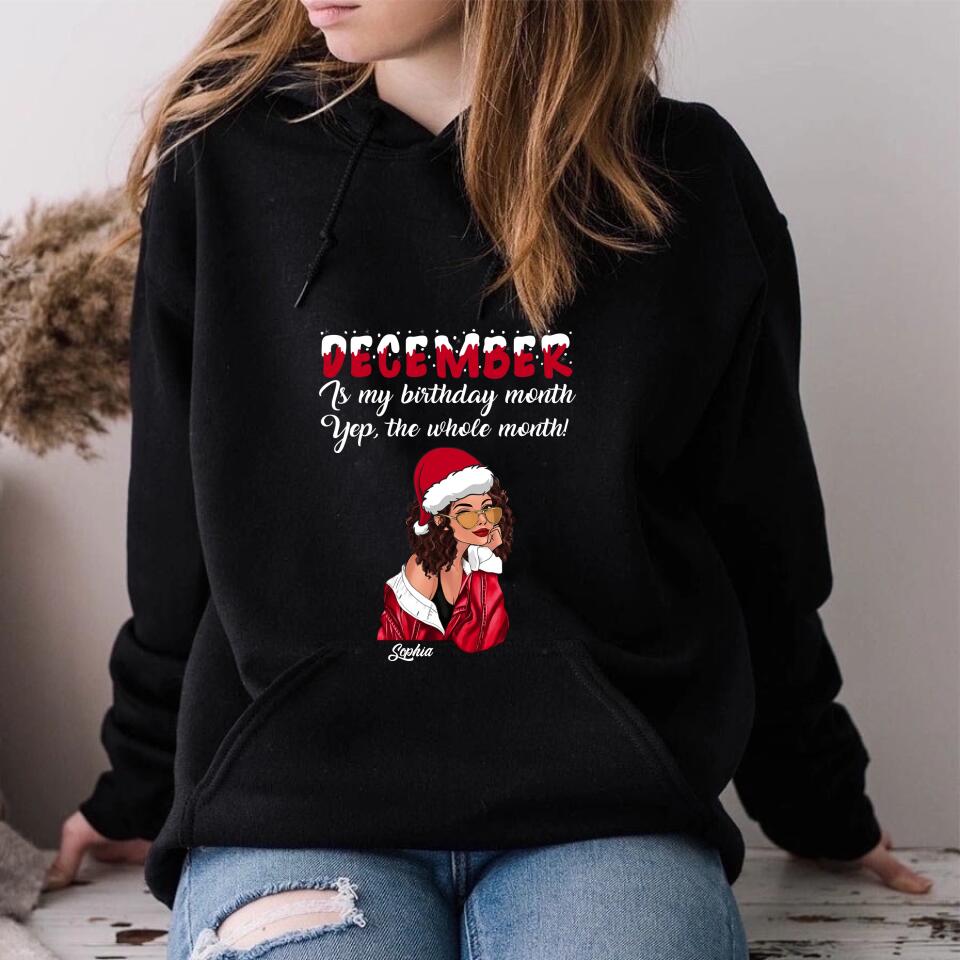 December Birthday Shirt, Custom Birthday Shirt, Queens Are Born In December, December Birthday Shirts For Woman, December Birthday Gifts