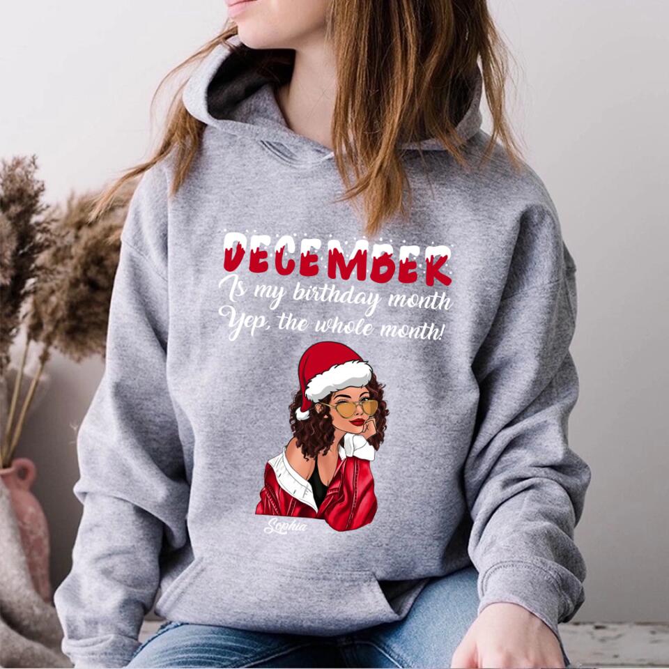 December Birthday Shirt, Custom Birthday Shirt, Queens Are Born In December, December Birthday Shirts For Woman, December Birthday Gifts