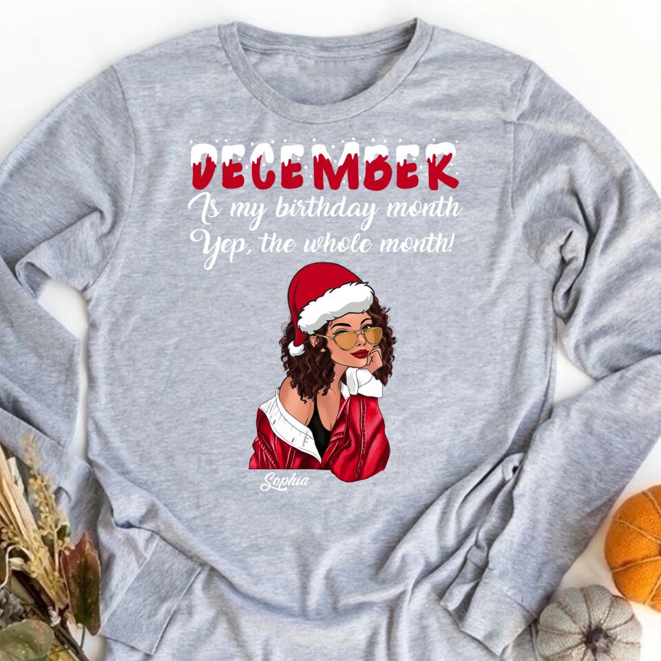 December Birthday Shirt, Custom Birthday Shirt, Queens Are Born In December, December Birthday Shirts For Woman, December Birthday Gifts