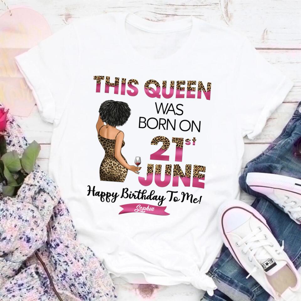 June Birthday Shirt, Custom Birthday Shirt, Queens Are Born In June, June Birthday Shirts For Woman, June Birthday Gifts
