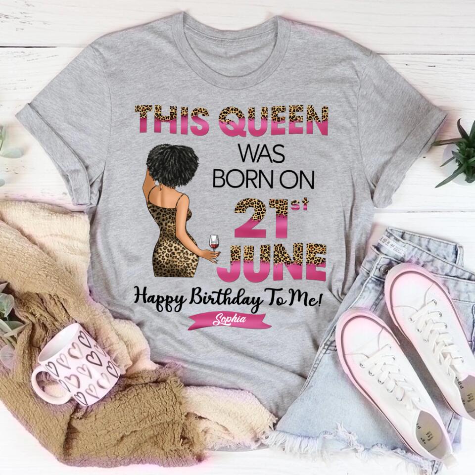 June Birthday Shirt, Custom Birthday Shirt, Queens Are Born In June, June Birthday Shirts For Woman, June Birthday Gifts