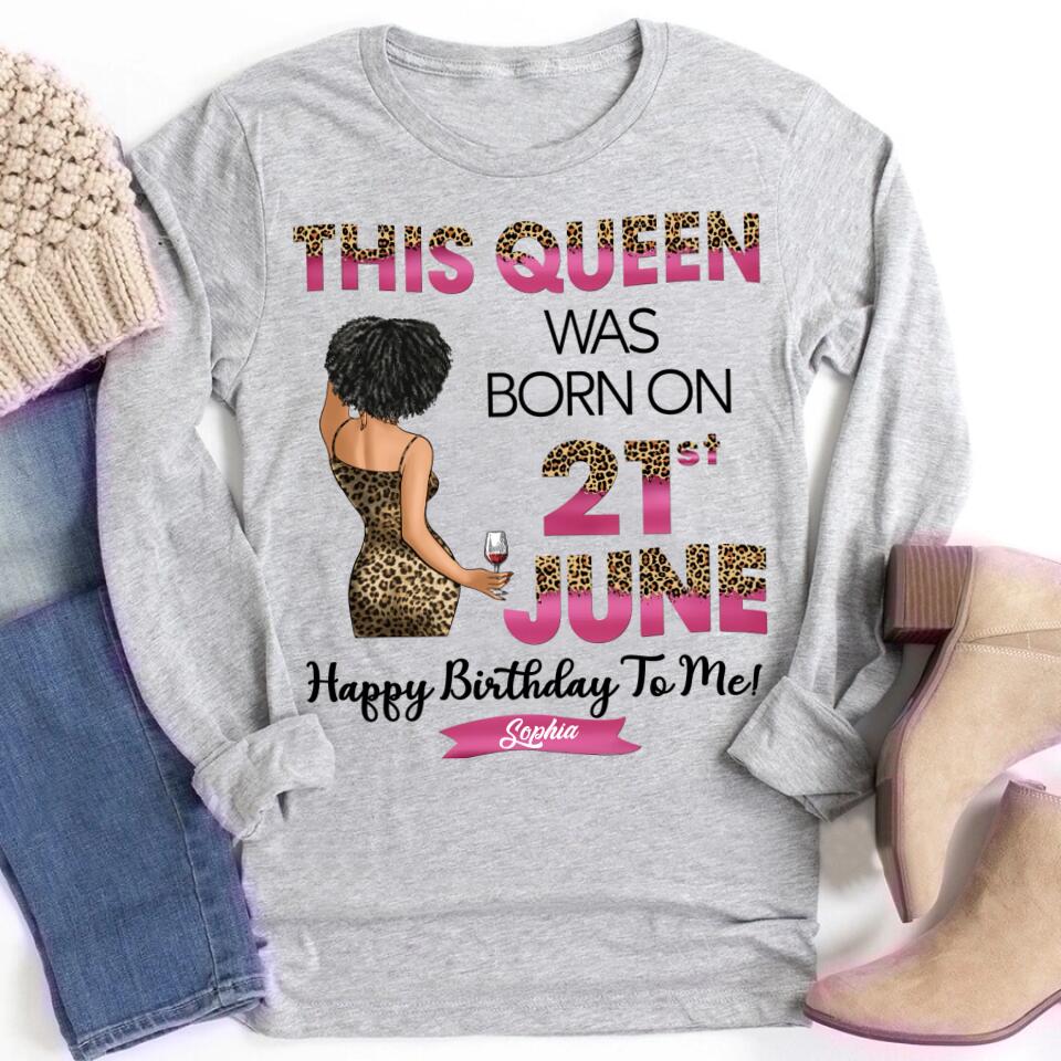 June Birthday Shirt, Custom Birthday Shirt, Queens Are Born In June, June Birthday Shirts For Woman, June Birthday Gifts