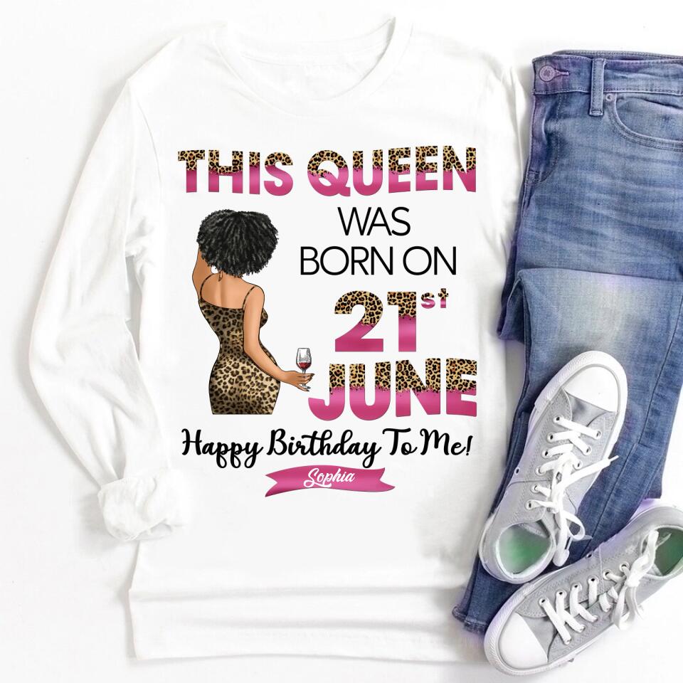 June Birthday Shirt, Custom Birthday Shirt, Queens Are Born In June, June Birthday Shirts For Woman, June Birthday Gifts