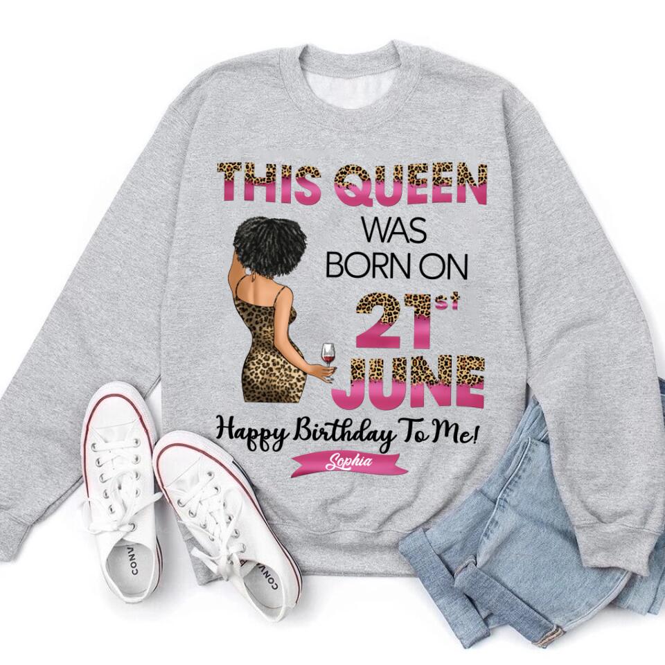 June Birthday Shirt, Custom Birthday Shirt, Queens Are Born In June, June Birthday Shirts For Woman, June Birthday Gifts