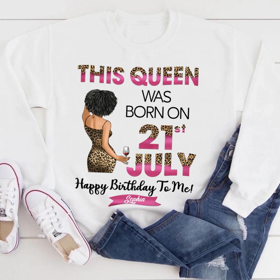 July Birthday Shirt, Custom Birthday Shirt, Queens Are Born In July, July Birthday Shirts For Woman, July Birthday Gifts