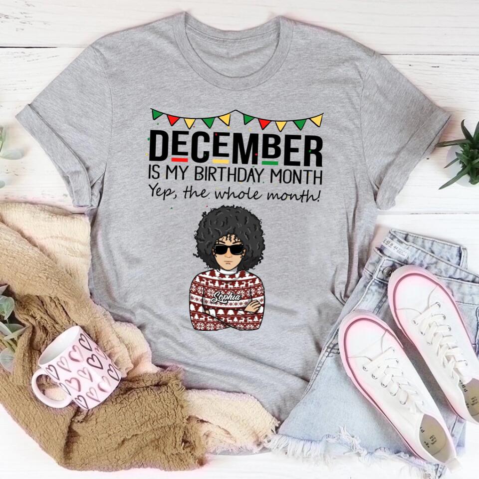 December Birthday Shirt, Custom Birthday Shirt, Queens Are Born In December, December Birthday Shirts For Woman, December Birthday Gifts