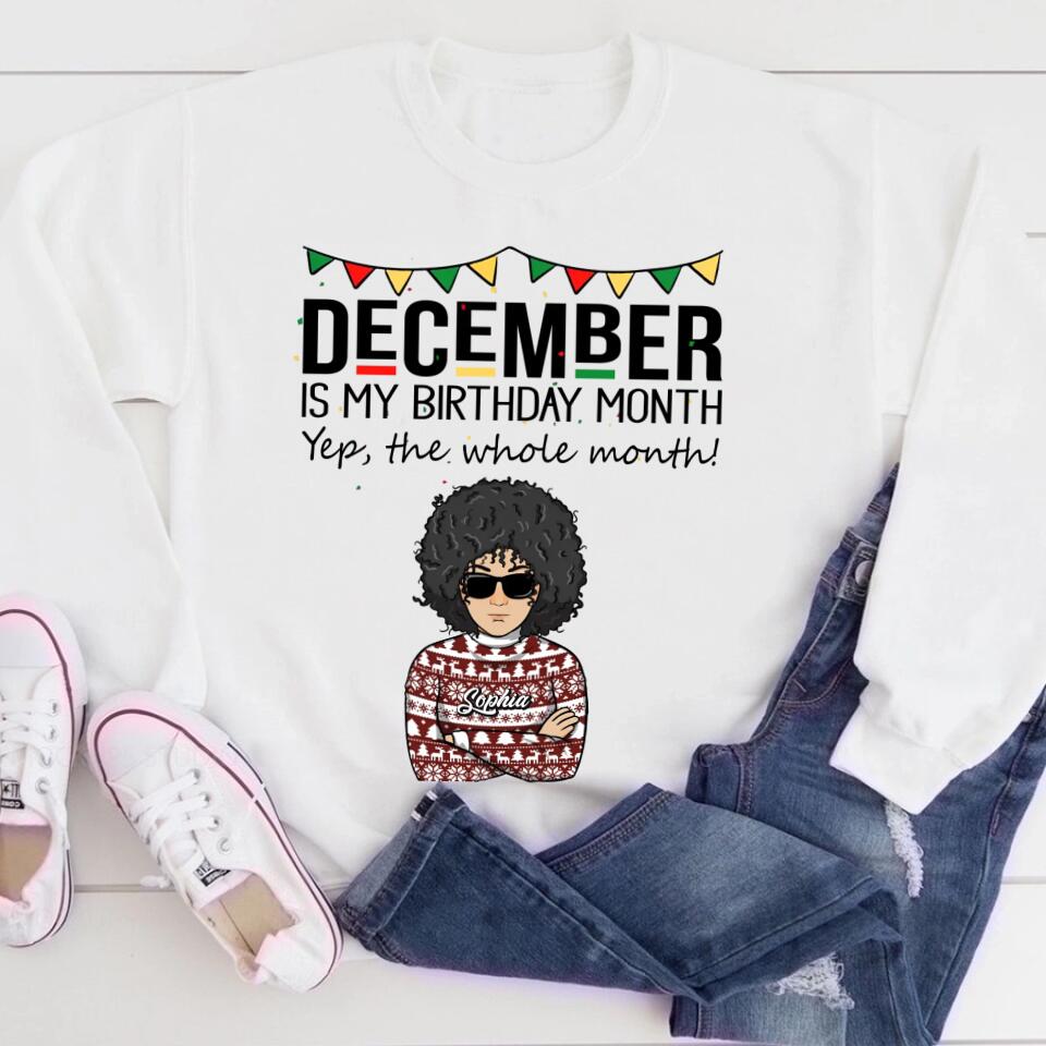 December Birthday Shirt, Custom Birthday Shirt, Queens Are Born In December, December Birthday Shirts For Woman, December Birthday Gifts