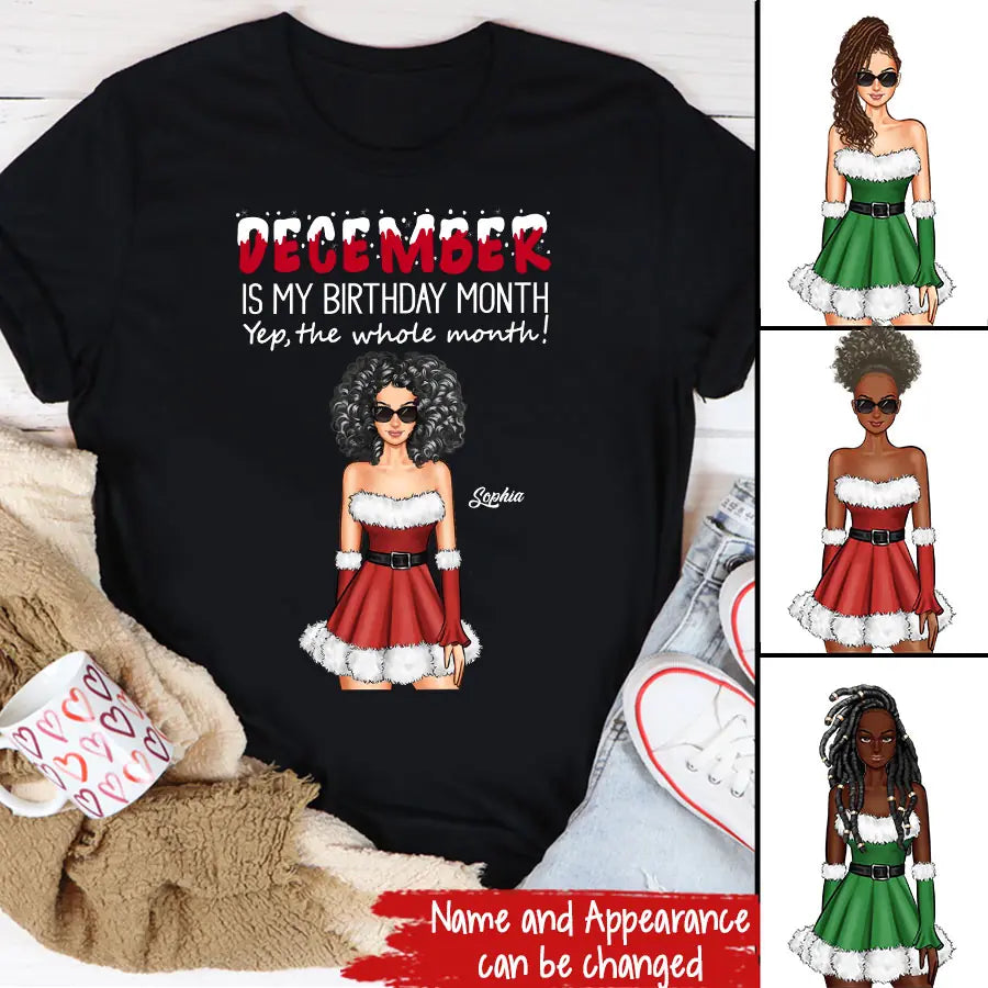 December Birthday Shirt, Custom Birthday Shirt, Queens Are Born In December, December Birthday Shirts For Woman, December Birthday Gifts