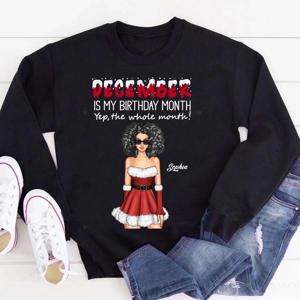 December Birthday Shirt, Custom Birthday Shirt, Queens Are Born In December, December Birthday Shirts For Woman, December Birthday Gifts