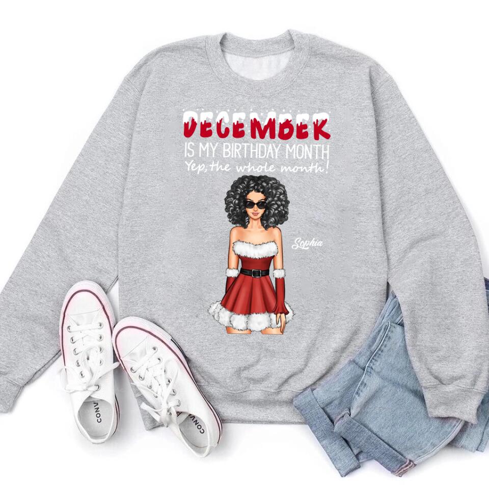 December Birthday Shirt, Custom Birthday Shirt, Queens Are Born In December, December Birthday Shirts For Woman, December Birthday Gifts