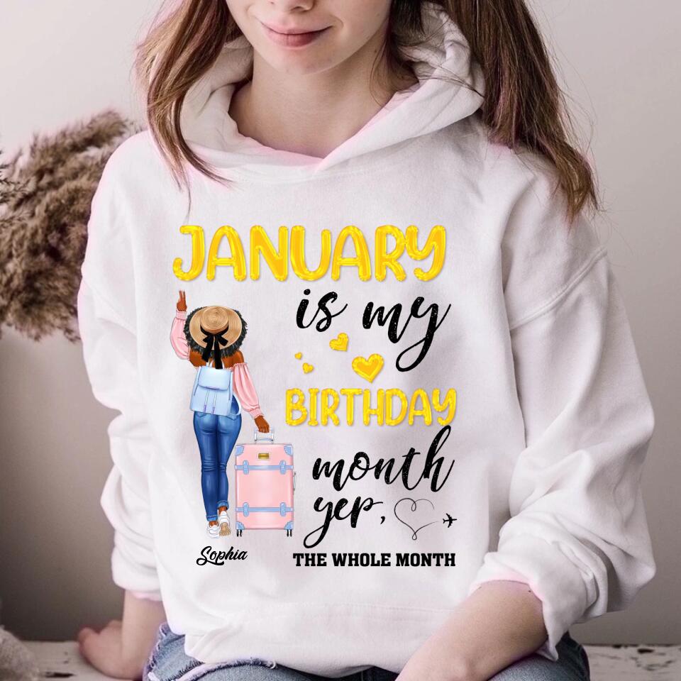 January Birthday Shirt, Custom Birthday Shirt, Queens Are Born In January, January Birthday Shirts For Woman, January Birthday Gifts