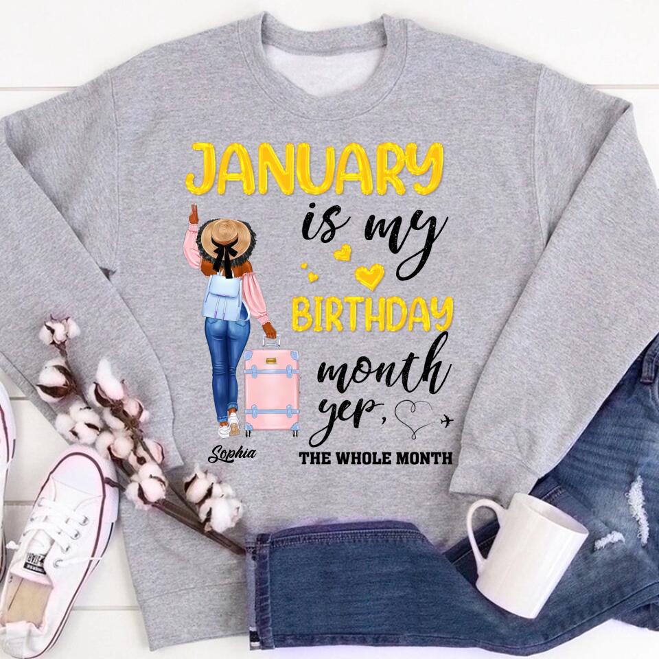 January Birthday Shirt, Custom Birthday Shirt, Queens Are Born In January, January Birthday Shirts For Woman, January Birthday Gifts