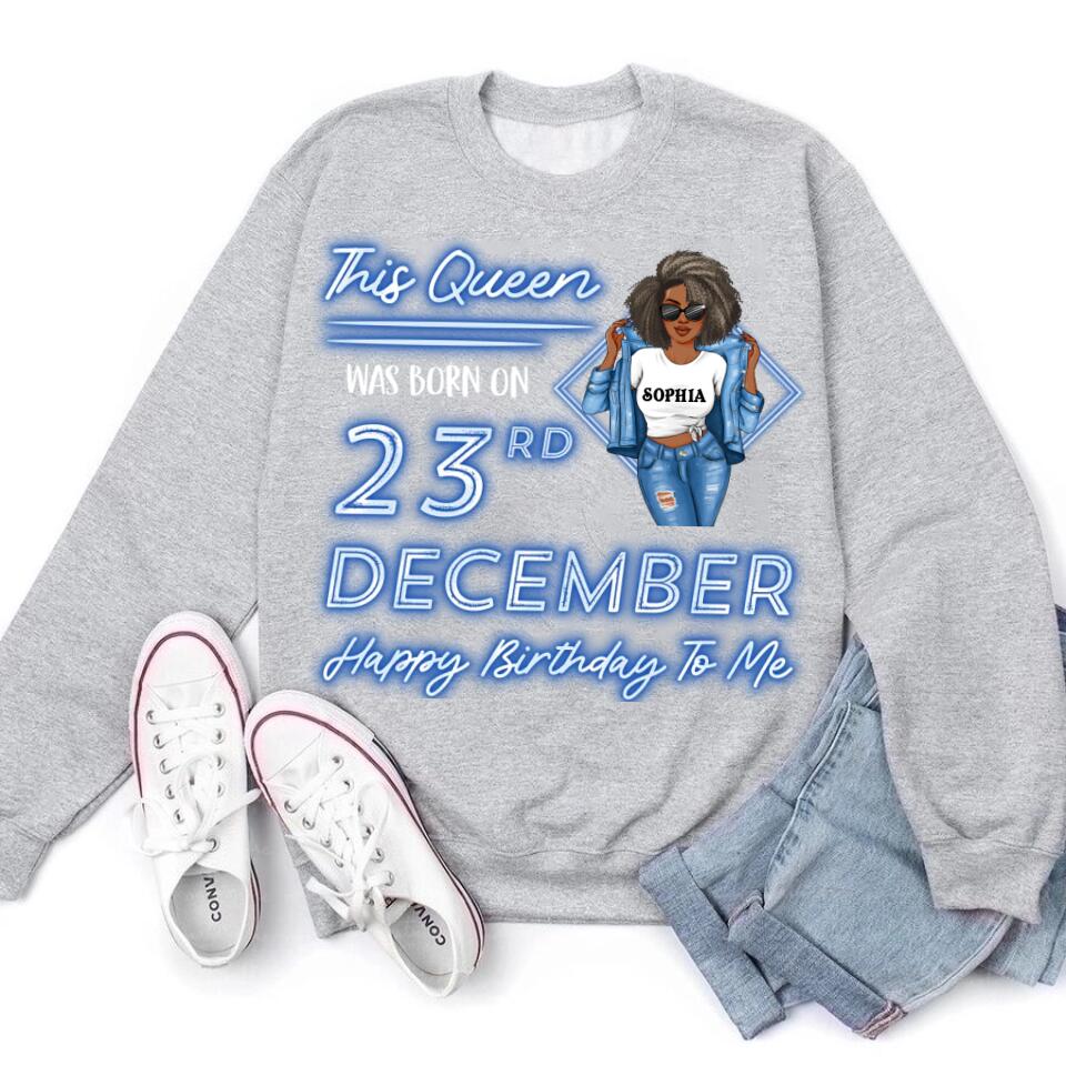 December Birthday Shirt, Custom Birthday Shirt, Queens Are Born In December, December Birthday Shirts For Woman, December Birthday Gifts