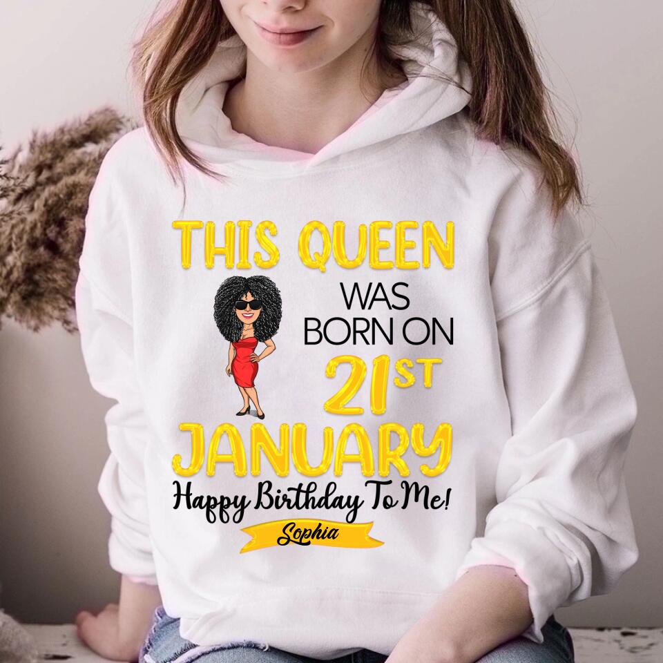 January Birthday Shirt, Custom Birthday Shirt, Queens Are Born In January, January Birthday Shirts For Woman, January Birthday Gifts