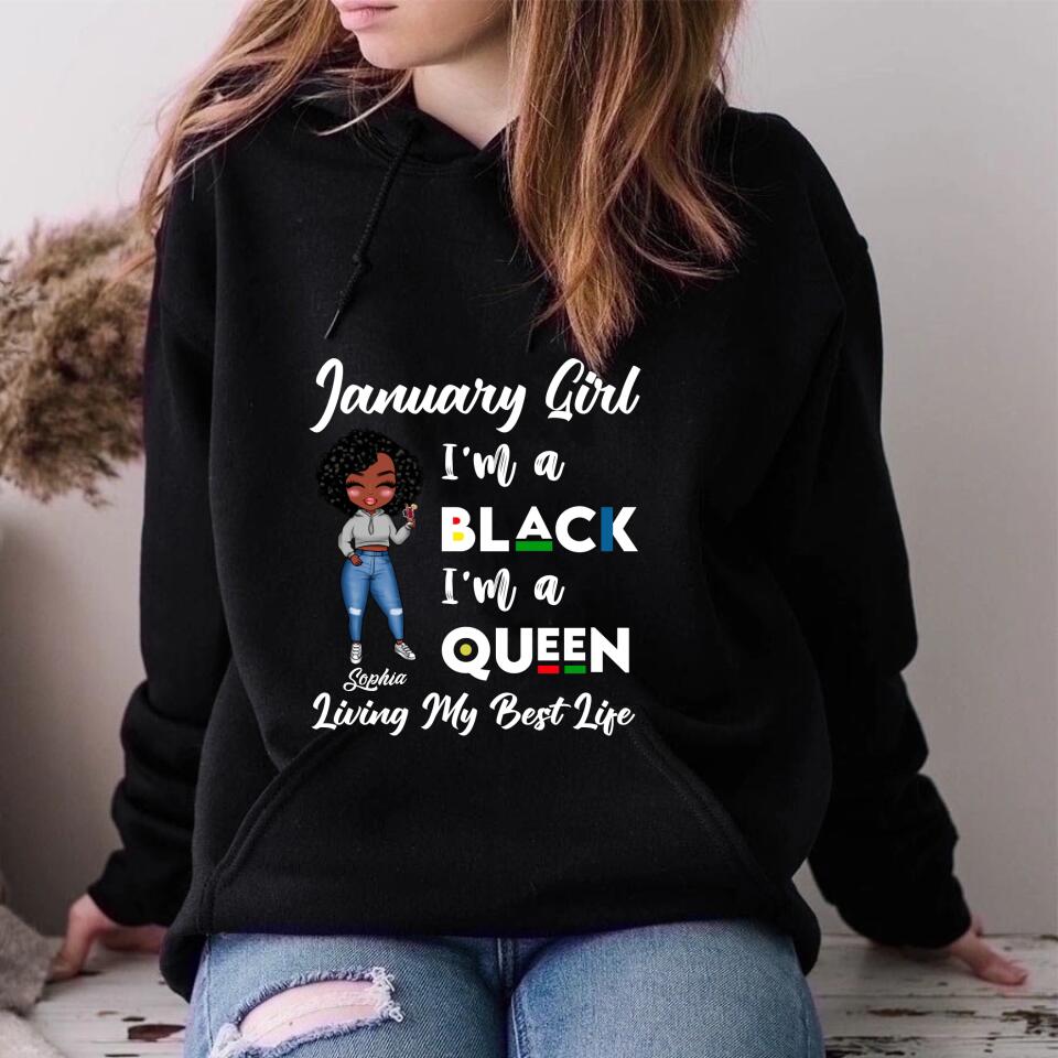 January Birthday Shirt, Custom Birthday Shirt, Queens Are Born In January, January Birthday Shirts For Woman, January Birthday Gifts