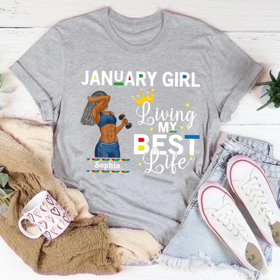 January Birthday Shirt, Custom Birthday Shirt, Queens Are Born In January, January Birthday Shirts For Woman, January Birthday Gifts