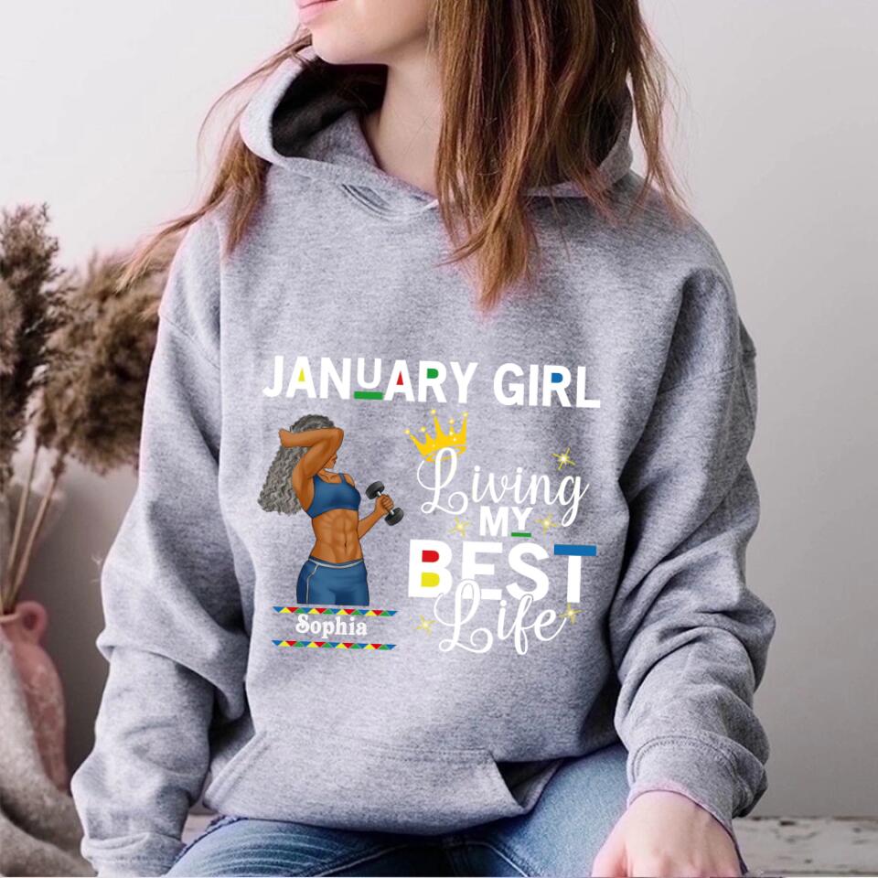 January Birthday Shirt, Custom Birthday Shirt, Queens Are Born In January, January Birthday Shirts For Woman, January Birthday Gifts
