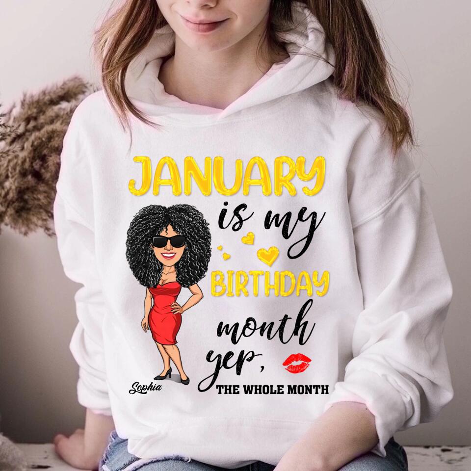 January Birthday Shirt, Custom Birthday Shirt, Queens Are Born In January, January Birthday Shirts For Woman, January Birthday Gifts