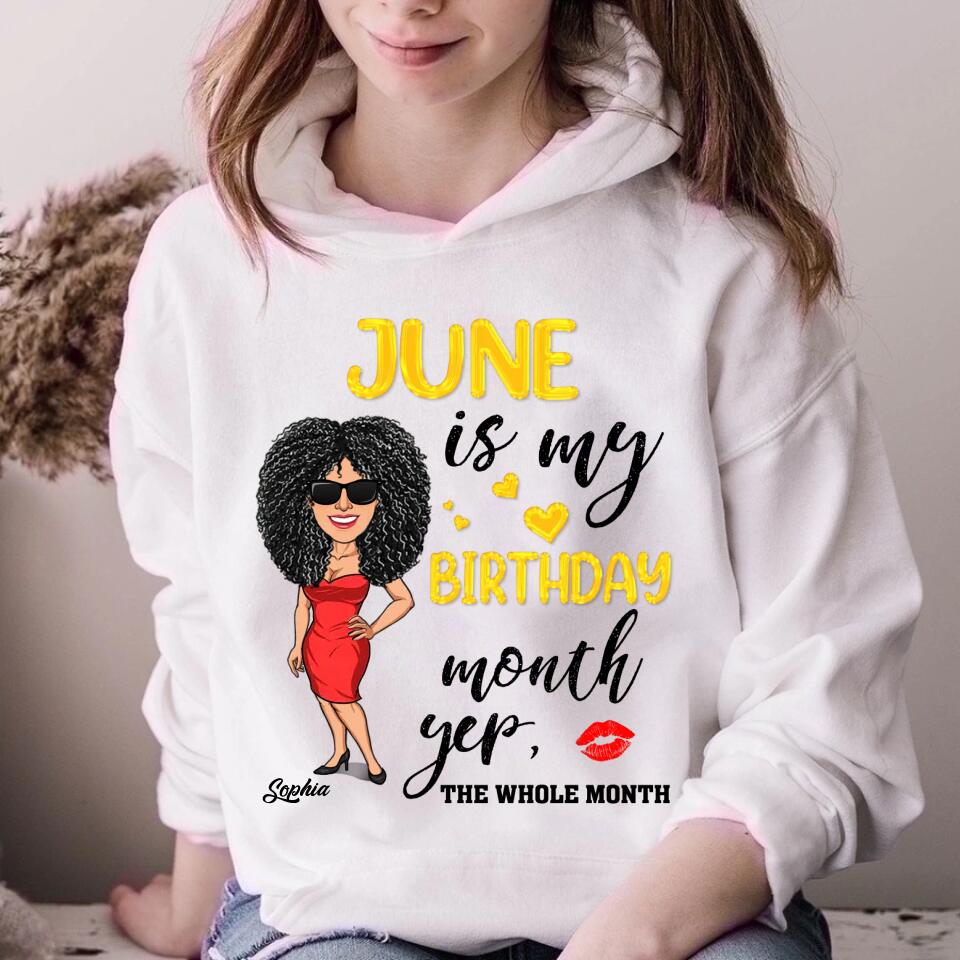 June Birthday Shirt, Custom Birthday Shirt, Queens Are Born In June, June Birthday Shirts For Woman, June Birthday Gifts