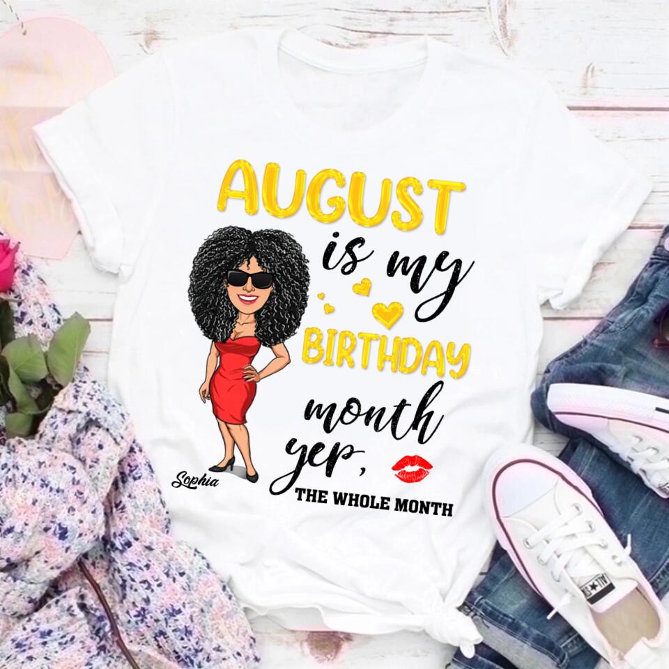 August Birthday Shirt, Custom Birthday Shirt, Queens Are Born In August, August Birthday Shirts For Woman, August Birthday Gifts