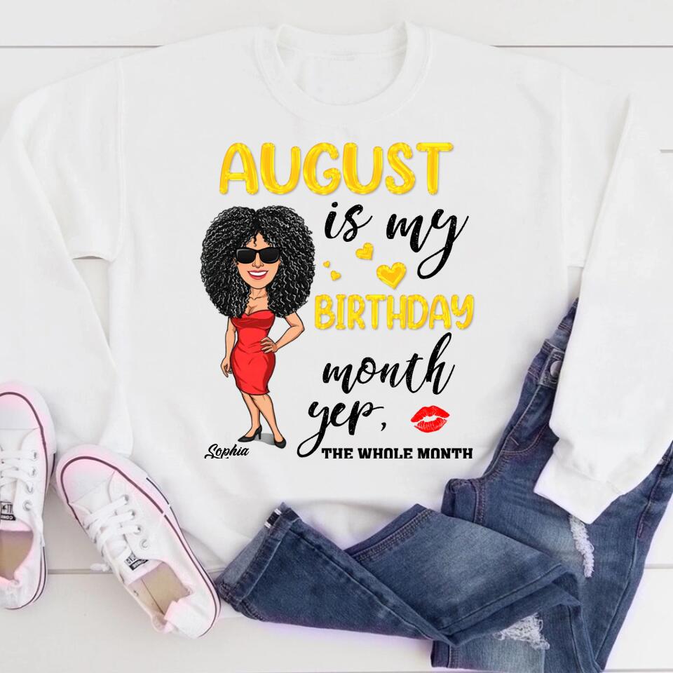 August Birthday Shirt, Custom Birthday Shirt, Queens Are Born In August, August Birthday Shirts For Woman, August Birthday Gifts
