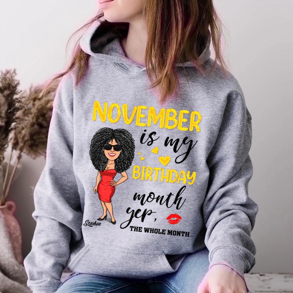 November Birthday Shirt, Custom Birthday Shirt, Queens Are Born In November, November Birthday Shirts For Woman, November Birthday Gifts