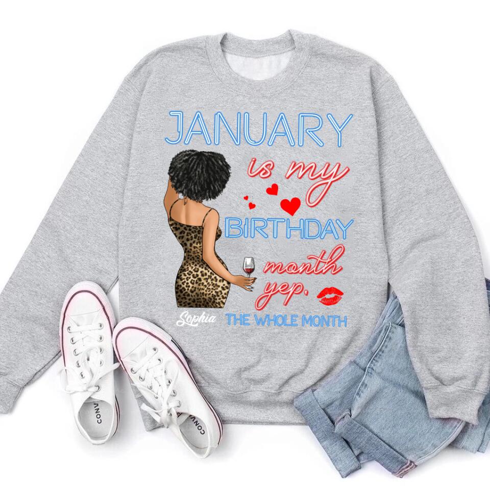 January Birthday Shirt, Custom Birthday Shirt, Queens Are Born In January, January Birthday Shirts For Woman, January Birthday Gifts