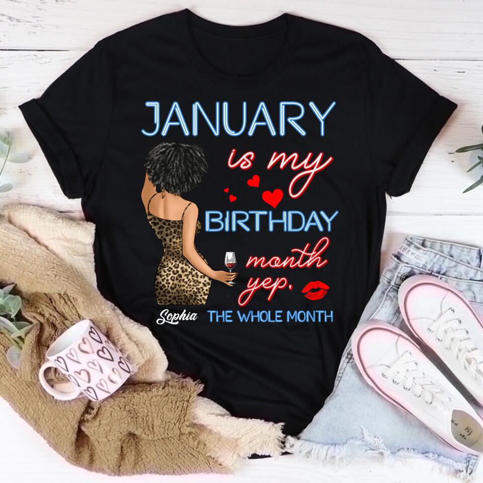 January Birthday Shirt, Custom Birthday Shirt, Queens Are Born In January, January Birthday Shirts For Woman, January Birthday Gifts