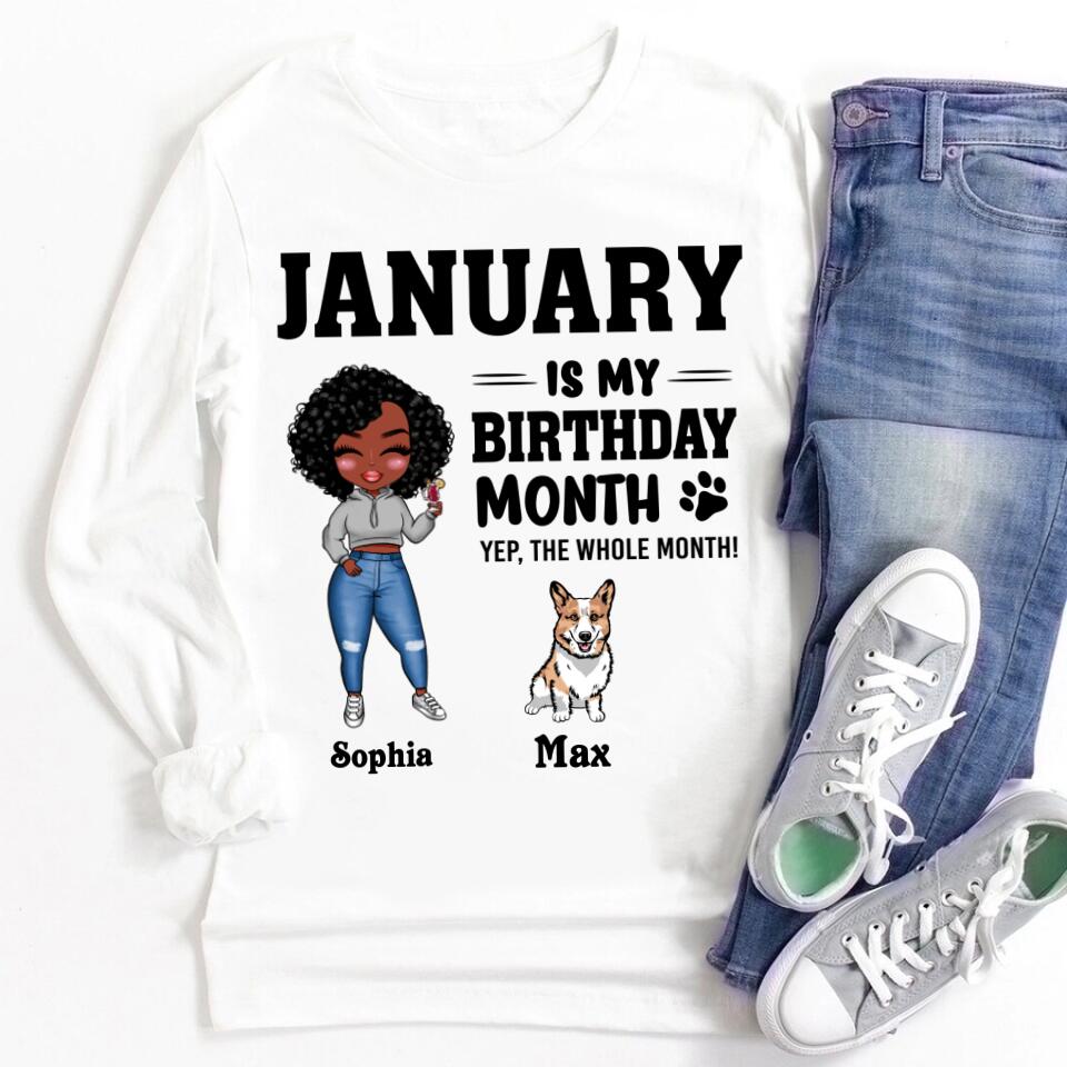 January Birthday Shirt, Custom Birthday Shirt, Queens Are Born In January, January Birthday Shirts For Woman, January Birthday Gifts