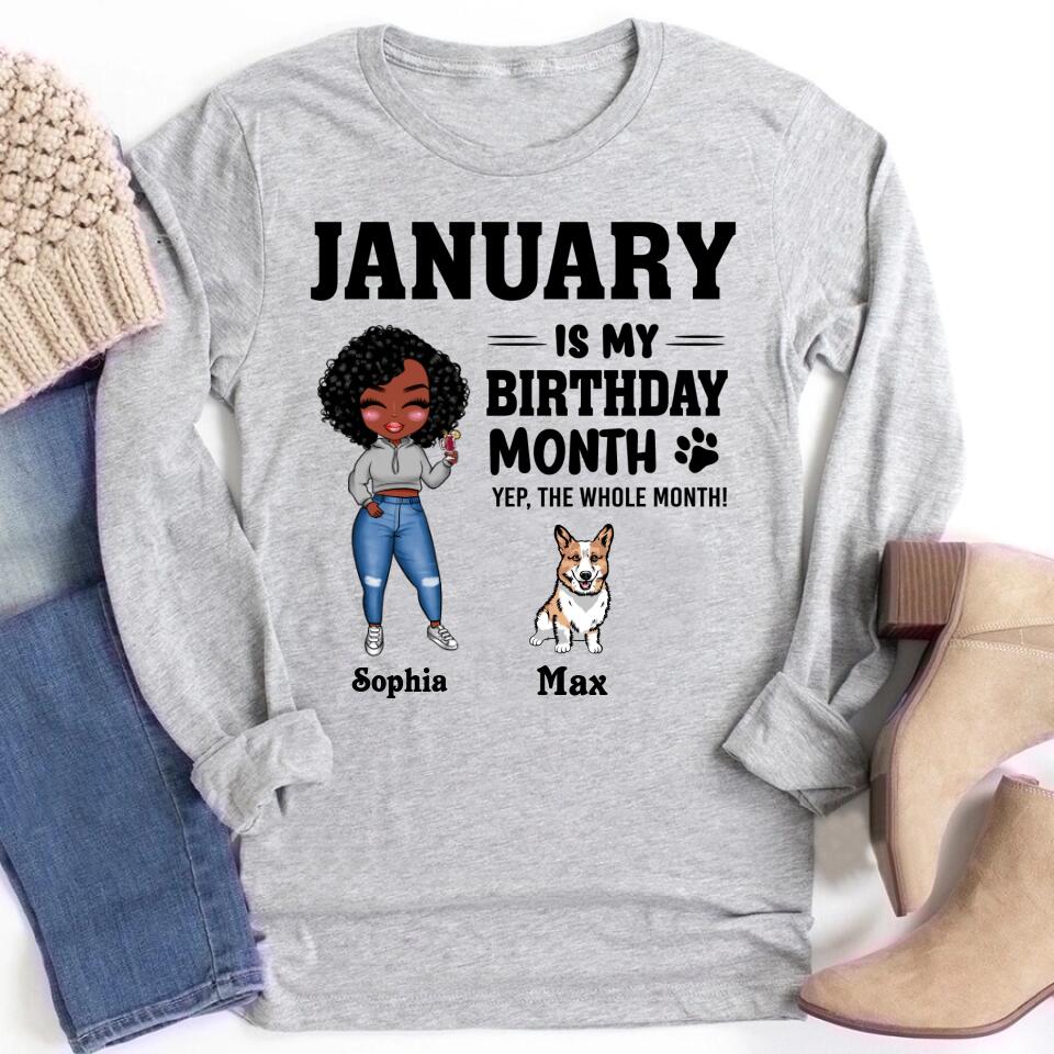 January Birthday Shirt, Custom Birthday Shirt, Queens Are Born In January, January Birthday Shirts For Woman, January Birthday Gifts