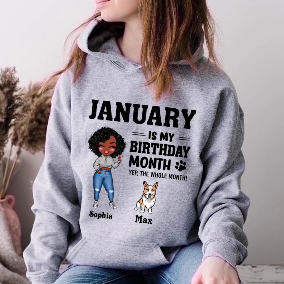 January Birthday Shirt, Custom Birthday Shirt, Queens Are Born In January, January Birthday Shirts For Woman, January Birthday Gifts