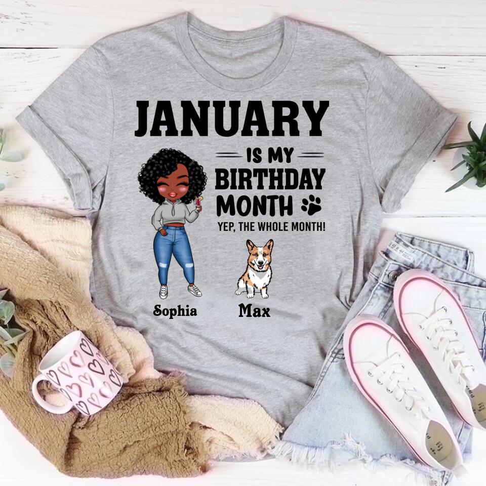 January Birthday Shirt, Custom Birthday Shirt, Queens Are Born In January, January Birthday Shirts For Woman, January Birthday Gifts