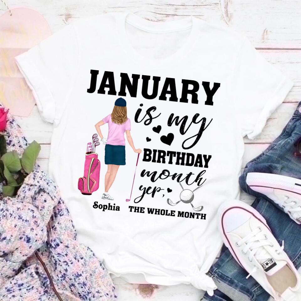 January Birthday Shirt, Custom Birthday Shirt, Queens Are Born In January, January Birthday Shirts For Woman, January Birthday Gifts