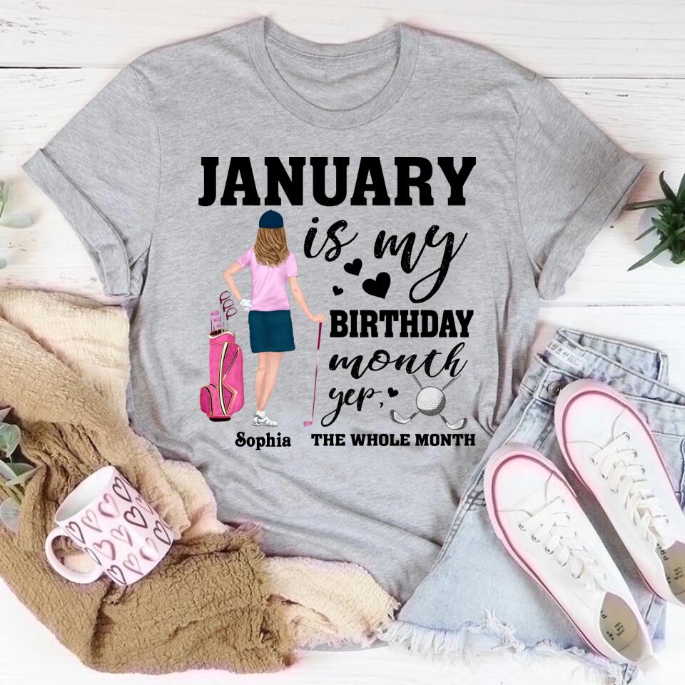 January Birthday Shirt, Custom Birthday Shirt, Queens Are Born In January, January Birthday Shirts For Woman, January Birthday Gifts