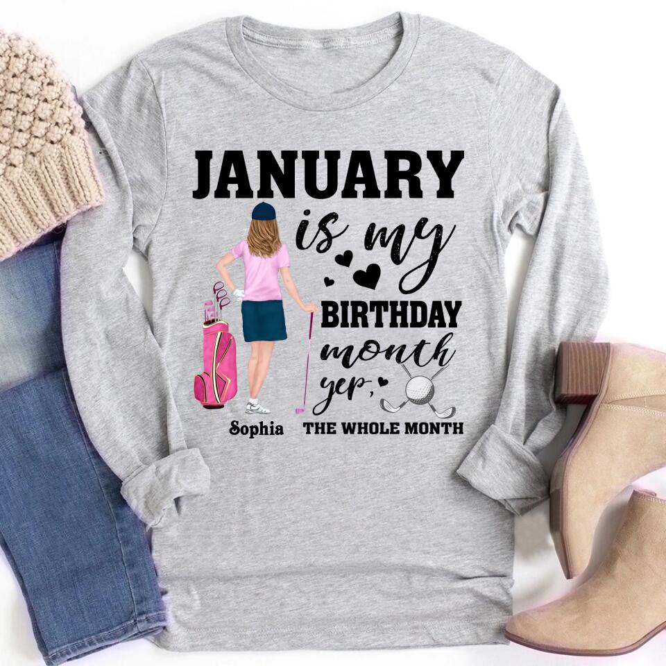 January Birthday Shirt, Custom Birthday Shirt, Queens Are Born In January, January Birthday Shirts For Woman, January Birthday Gifts