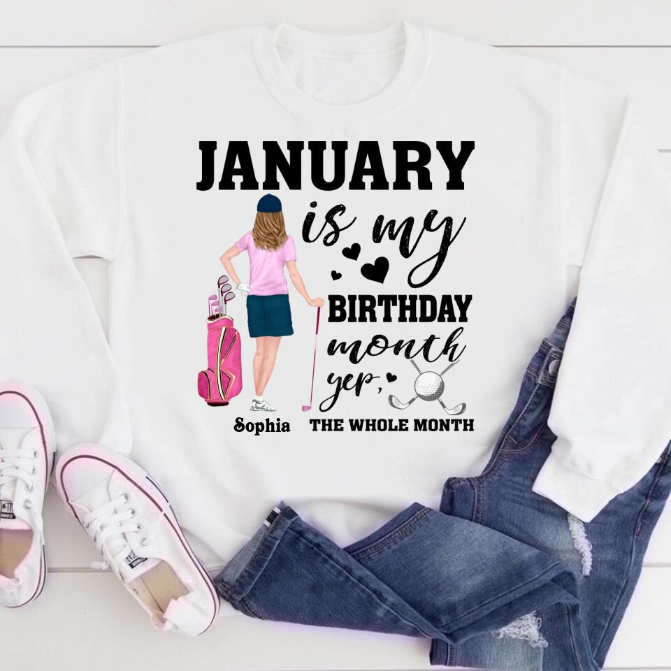 January Birthday Shirt, Custom Birthday Shirt, Queens Are Born In January, January Birthday Shirts For Woman, January Birthday Gifts