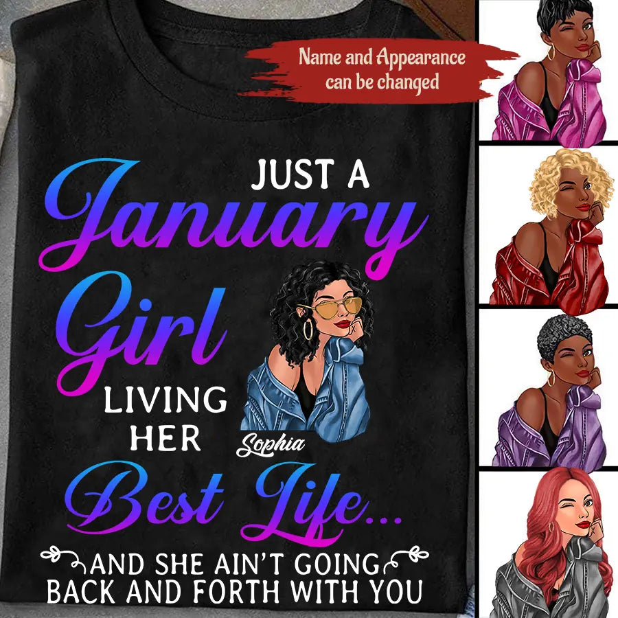 January Birthday Shirt, Custom Birthday Shirt, Queens Are Born In January, January Birthday Shirts For Woman, January Birthday Gifts