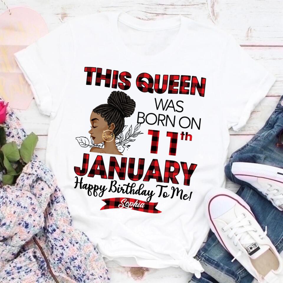 January Birthday Shirt, Custom Birthday Shirt, Queens was Born In January, January Birthday Shirts For Woman, January Birthday Gifts