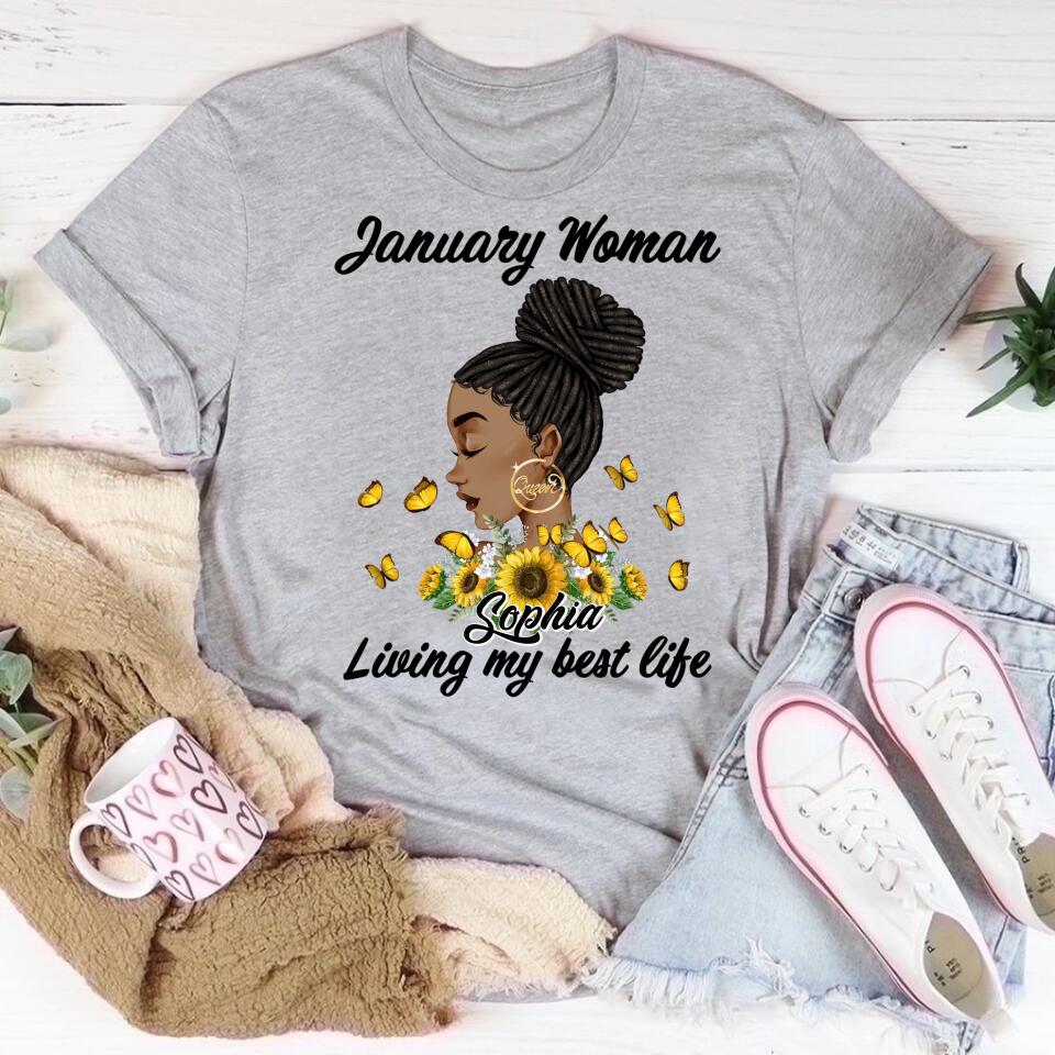 January Birthday Shirt, Custom Birthday Shirt, Queens was Born In January, January Birthday Shirts For Woman, January Birthday Gifts