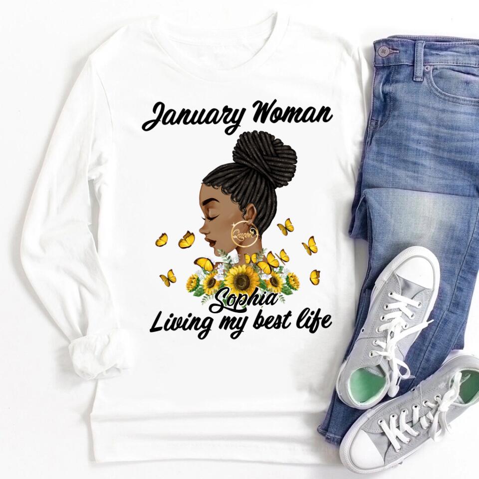January Birthday Shirt, Custom Birthday Shirt, Queens was Born In January, January Birthday Shirts For Woman, January Birthday Gifts