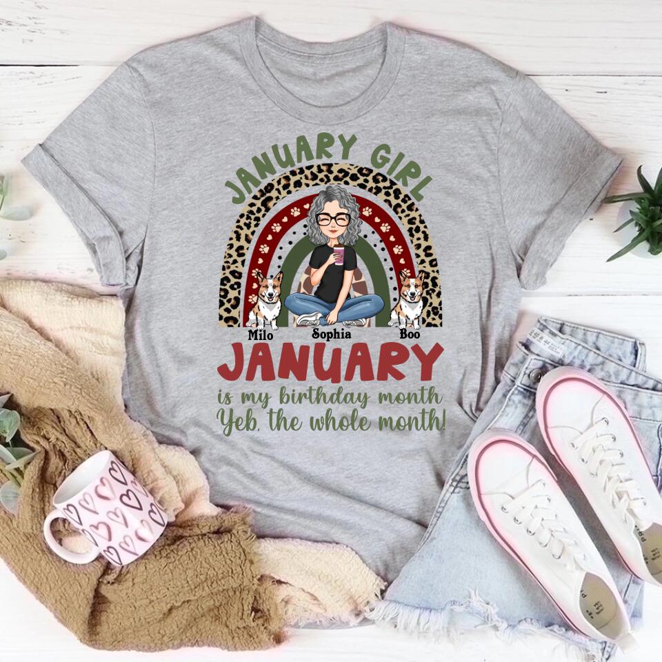January Birthday Shirt, Custom Birthday Shirt, Queens was Born In January, January Birthday Shirts For Woman, January Birthday Gifts