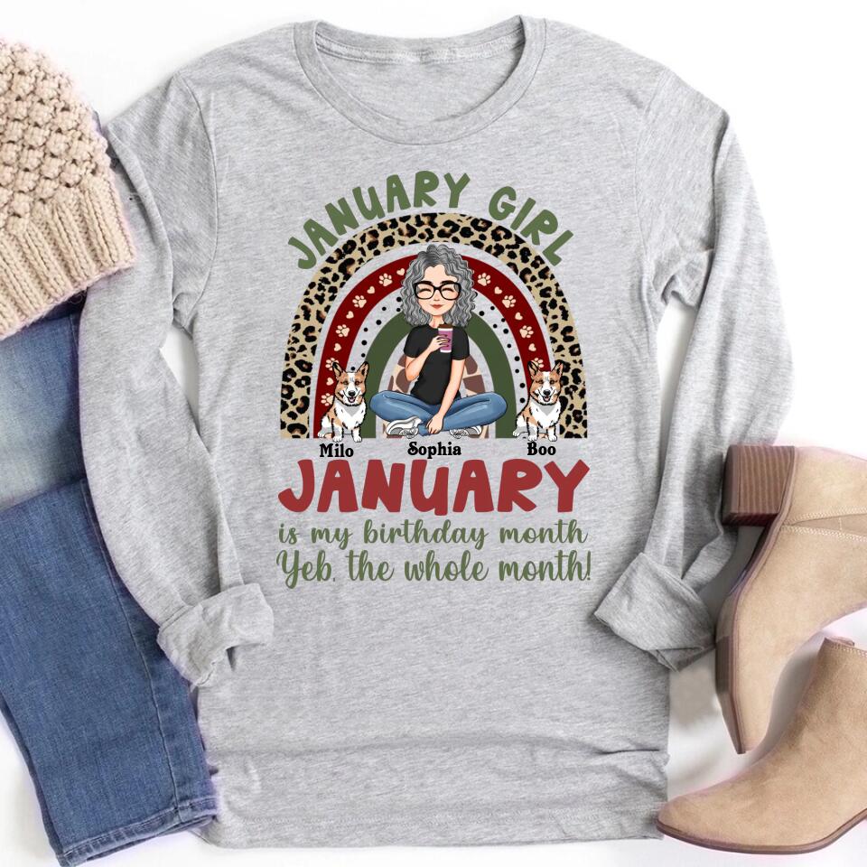 January Birthday Shirt, Custom Birthday Shirt, Queens was Born In January, January Birthday Shirts For Woman, January Birthday Gifts